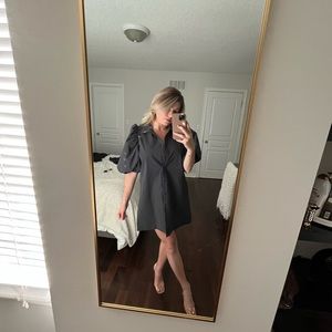 Zara puffy sleeve mini dress